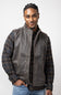 North River Cotton Suede Vest for Men in Leather Brown