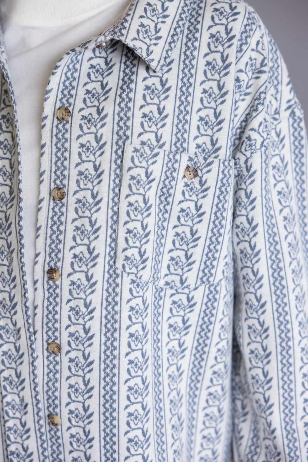O’Neill Youth Jordyn Striped Knit Shacket for Girls in White