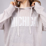 Ocean Drive Michigan Hoodie Sweater for Women in Sand