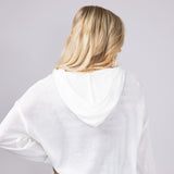 Ocean Drive Michigan Hoodie Sweater for Women in White