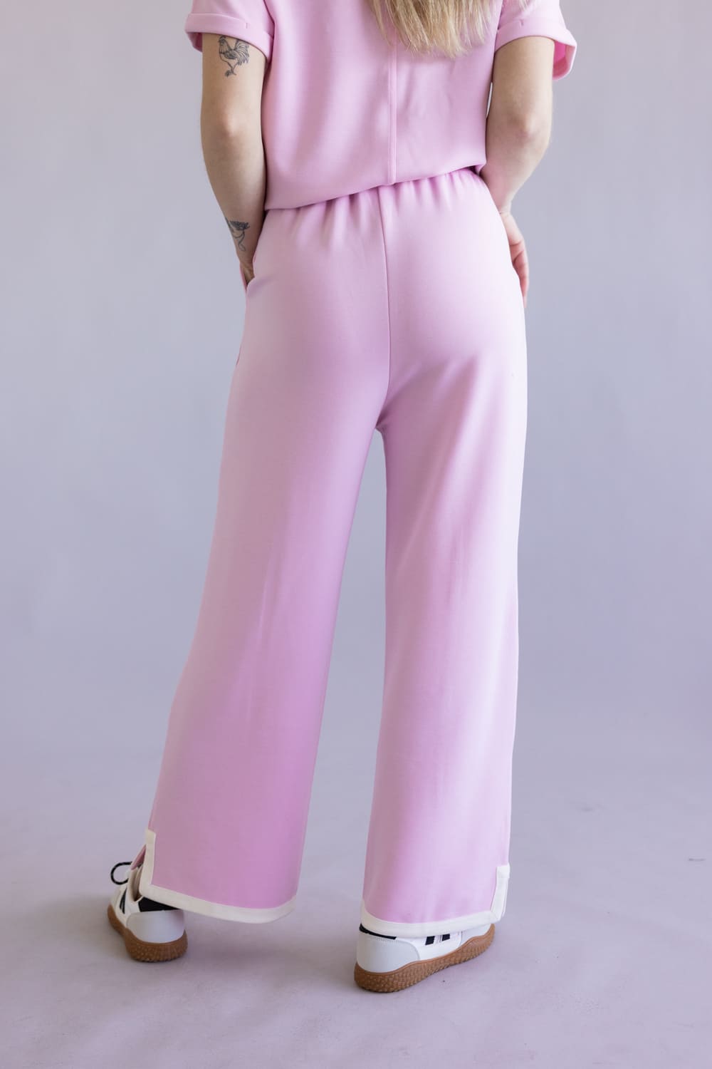 Simply Southern Pintuck Lounge Pants for Women in Blush