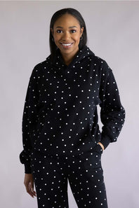 Reflex Jeans Polka Dot Print Hoodie