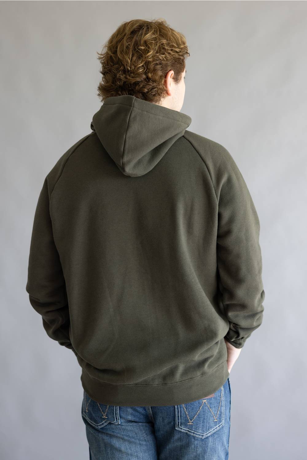 Simply Southern Outdoor Camo Flag Hoodie for Men in Dark Green | PP-0226-MN-HD-OTDR-GREEN