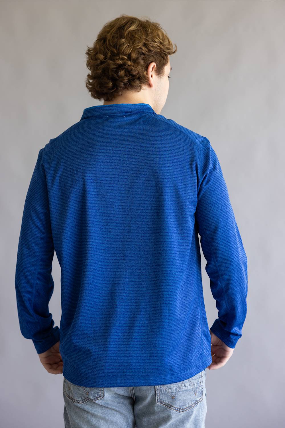 Simply Southern Tech Quarter Zip Pullover for Men in Midnight Blue
