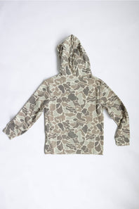 Youth Boys thermal hoodie in a light grey hoodie, with a hood and long sleeves 