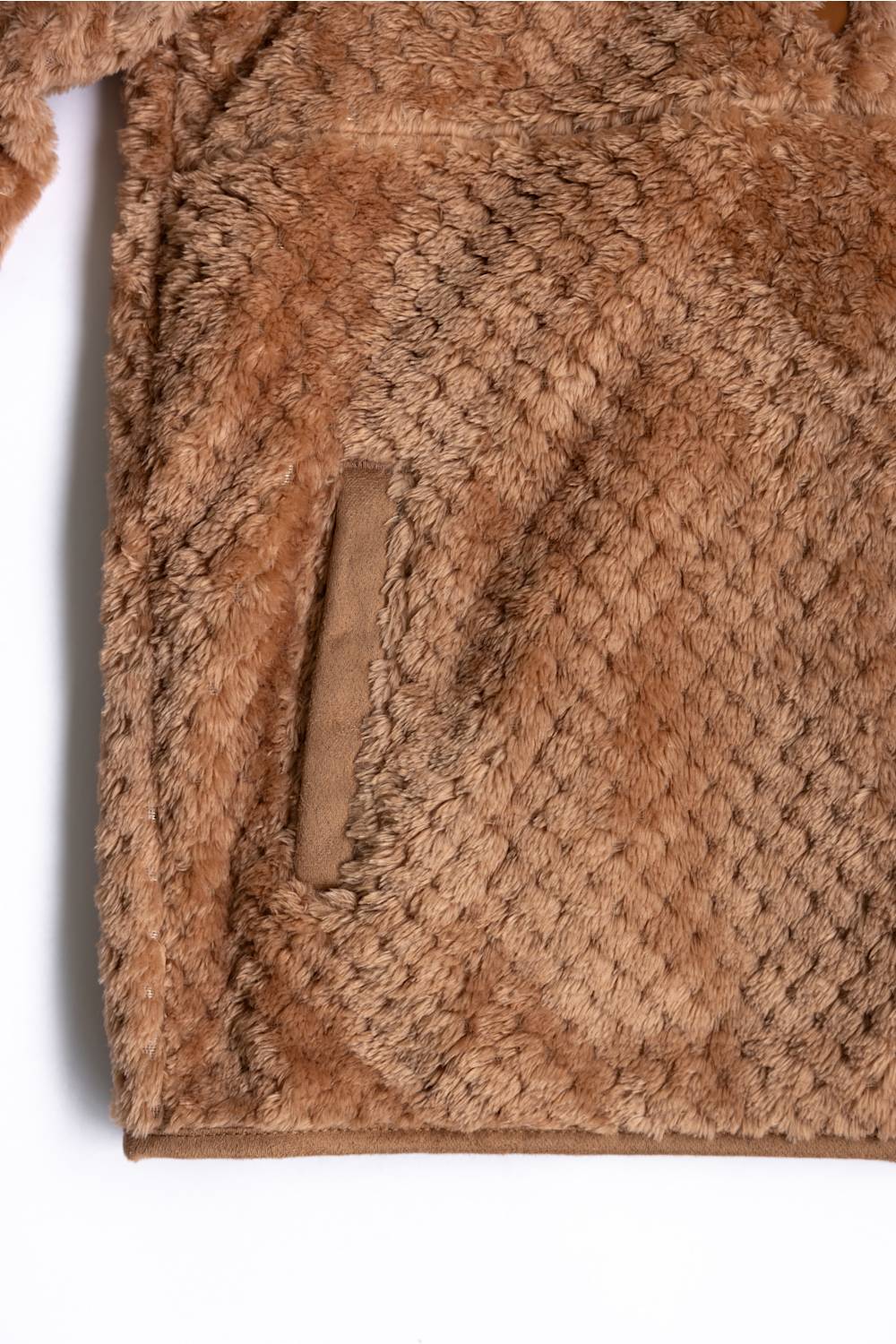 Simply Southern Fur snap collar pullover for girls 