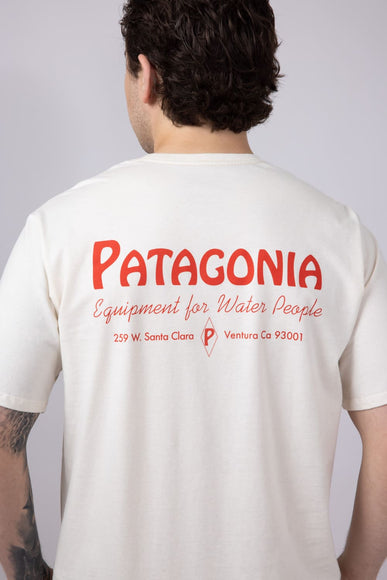 Patagonia Men’s Water People Pocket Graphic T-Shirt in Natural