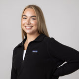 Patagonia Women’s Micro D Quarter Zip Pullover in Black