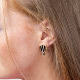Pickleball Racket Earrings for Women in Black