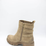 Pierre Dumas Camden Lug Booties for Women in Taupe
