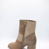 Pierre Dumas Cammy Patch Booties for Women in Taupe