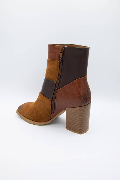 Pierre Dumas Cammy Patch Booties for Women in Whiskey