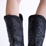 Pierre Dumas Dixie Western Tall Boots for Women in Black