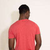 Basic Crewneck T-Shirt for Men in Red