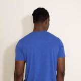 Basic Crewneck T-Shirt for Men in Cobalt Blue