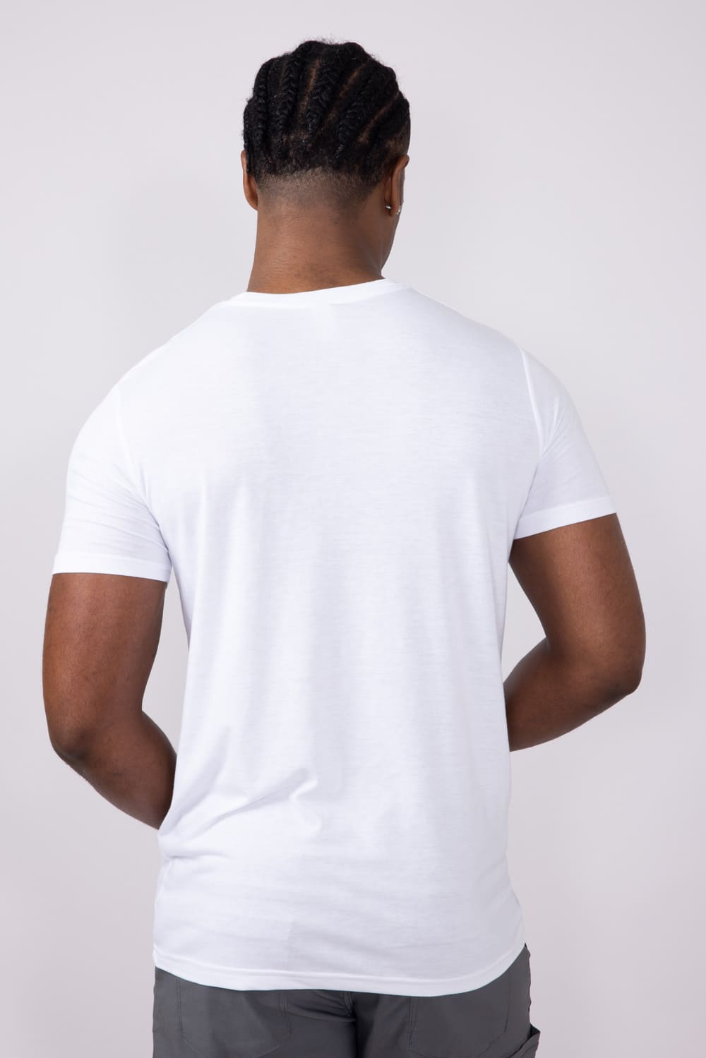 Basic Crewneck Tee for Men in White