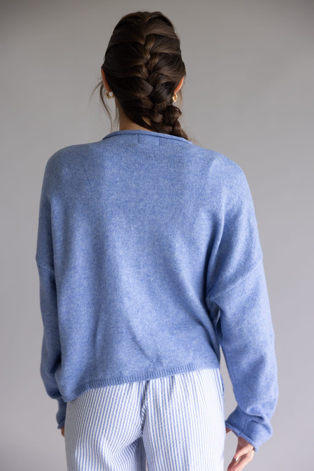 Things Between Piper Cardigan for Women in Dusty Blue