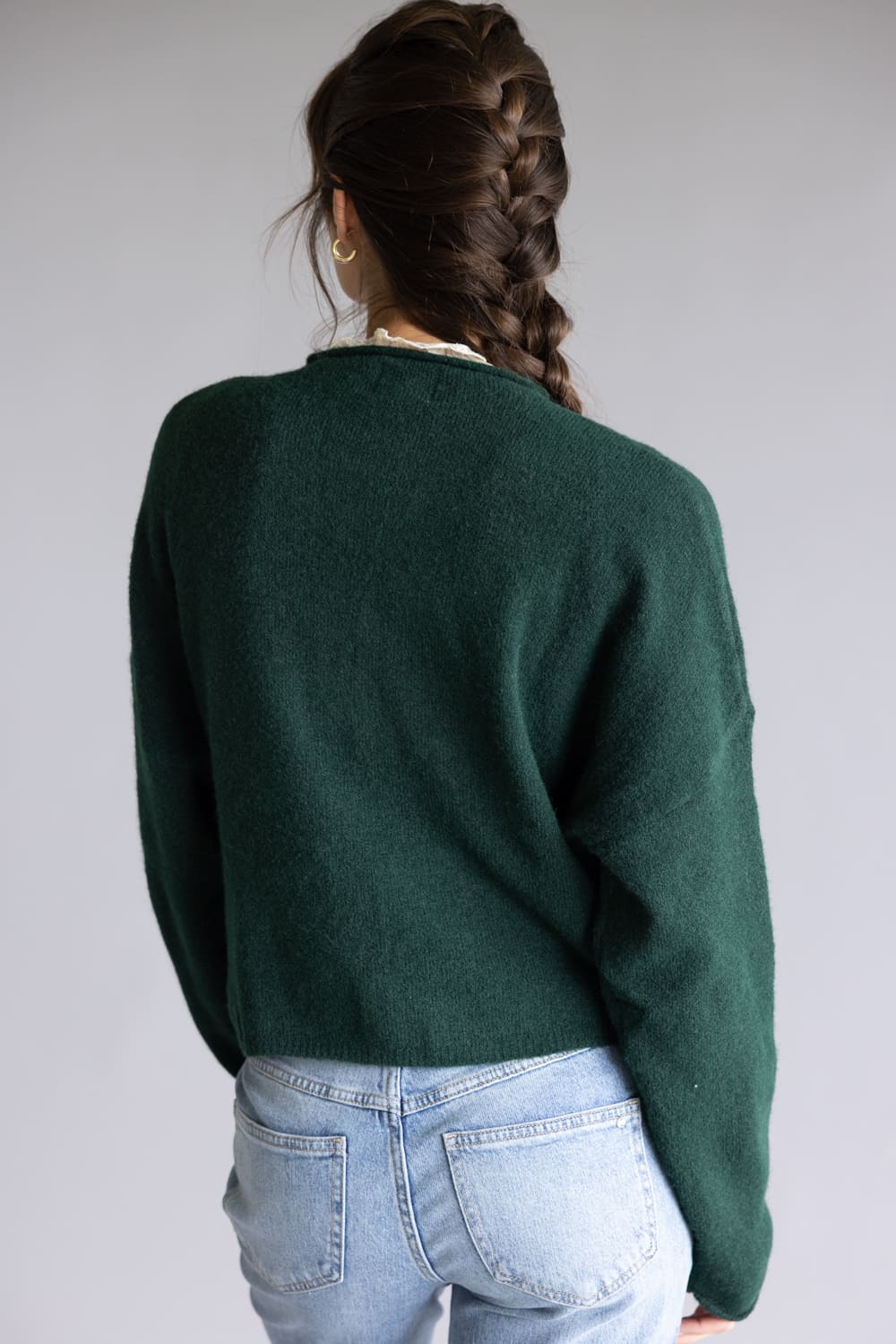 Things Between Piper Cardigan for Women in Forest Green