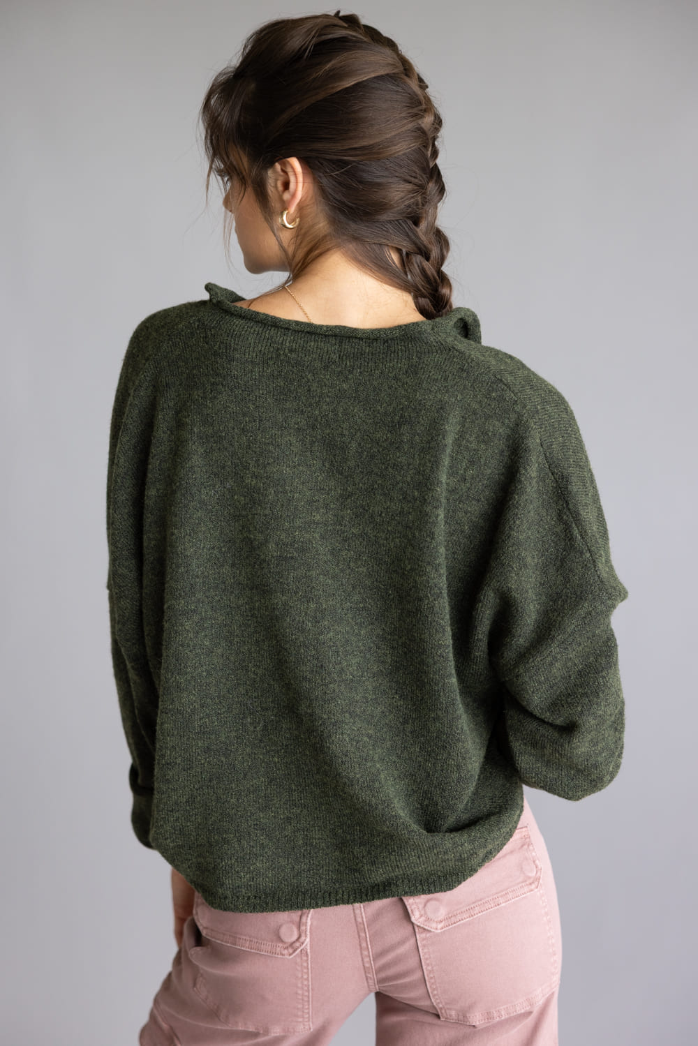 Things Between Piper Cardigan for Women in Hunter Green