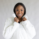 Quilted Pullover for Women in White
