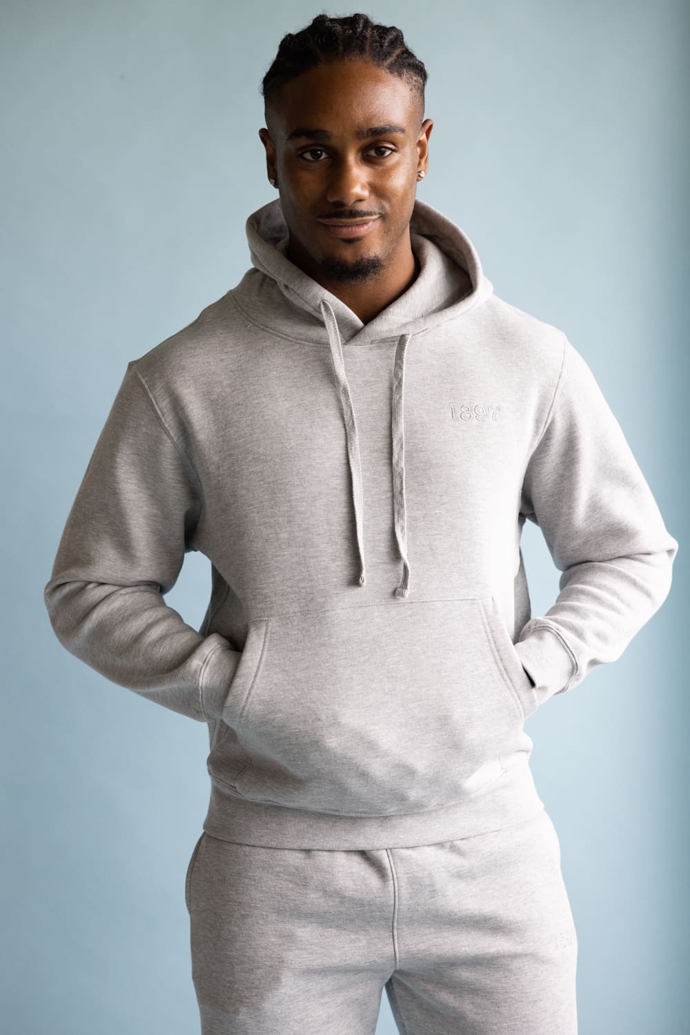 1897 Active City Hoodie for Men in Heather Grey