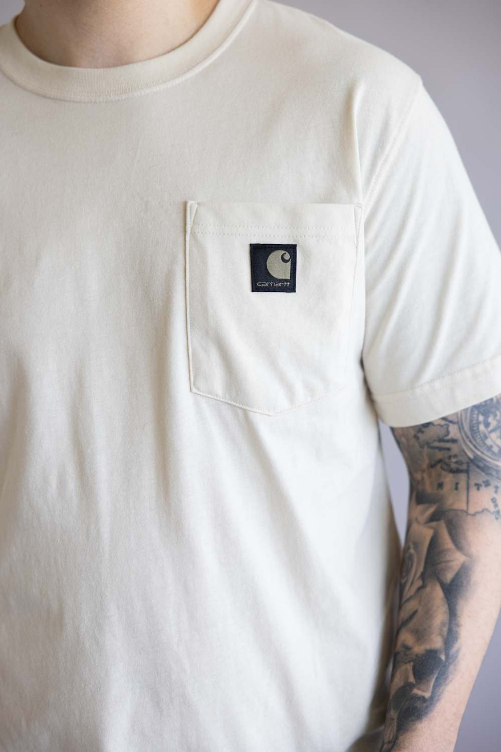 Carhartt Irvine Relaxed Camo T-Shirt for Men in Oatmilk