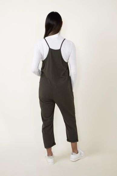 Relaxed Camisole Onesie Jumpsuit for Women in Green