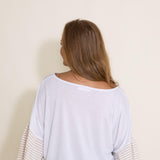 Ruffle Sleeve Cover Up Top for Women in Beige