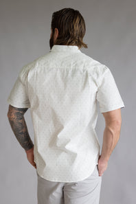 Weatherproof Vintage Poplin Button Up Shirt for Men in Snow | S2684244GK-SNOW