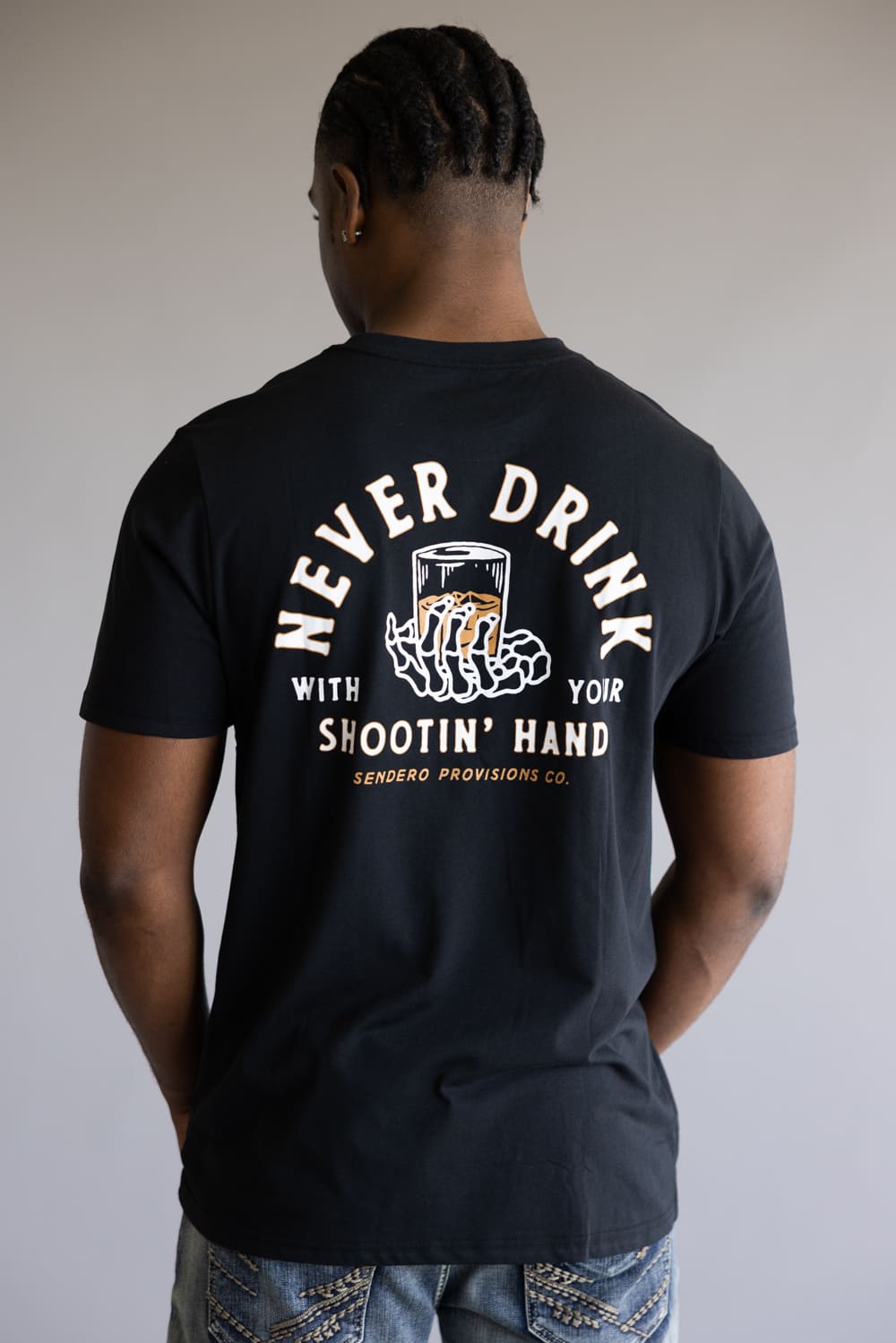 Sendero Provisions Co Shootin Hand T-Shirt for Men in Black