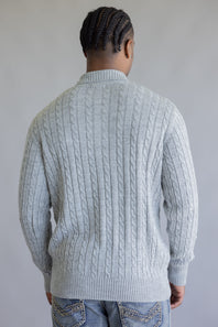 Simply Southern Grayson Quarter Zip Neck for Men in Grey
