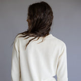 Simply Southern Preppy USA Flag Sweater for Women in Antique White