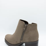Soda Thumb Lug Booties for Women in Deep Taupe