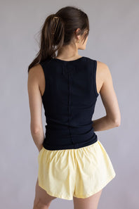 Free People We The Free Neria V-Neck Tank for Women in Black