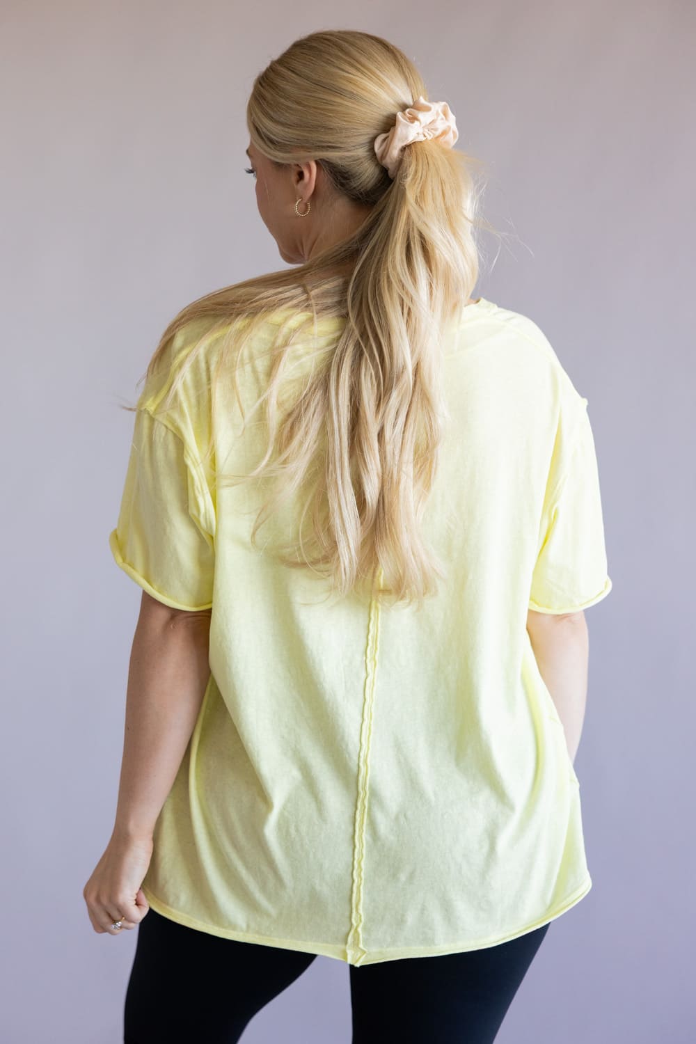  Free People We The Free Nina Tee for Women in Lemon Water 