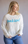 Simply Southern Sunkissed Embroidered Sweater for Women in Cream