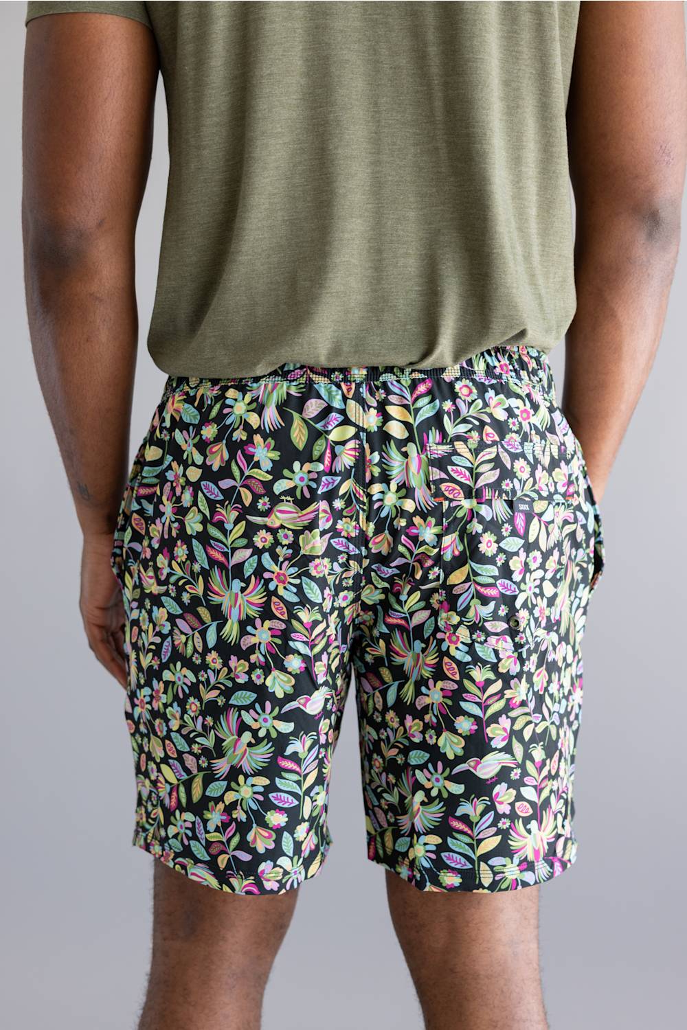Saxx 2n1 Oh Buoy Swim Shorts for Men in Garden