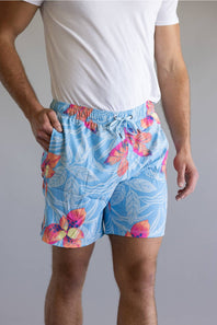 Saxx 2n1 Oh Buoy Swim Shorts for Men in Orchid Blue
