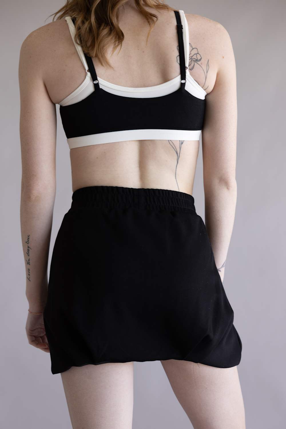 Scuba Bubble Skirt for Women in Black | KDC-SKT-250-BLK