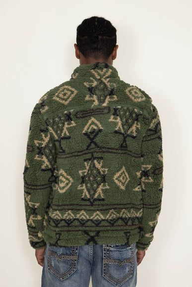 Sherpa 1/4 Zip for Men in Olive