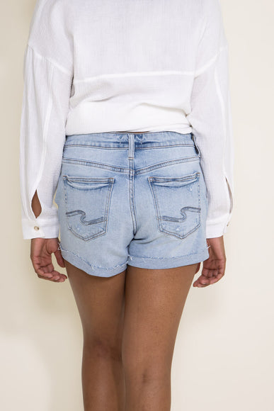 Silver Jeans Boyfriend Mid Rise Denim Shorts for Women