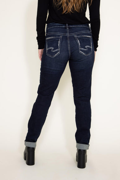 Silver Jeans Boyfriend Mid-Rise Slim Leg Jeans for Women