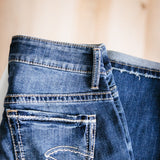 Silver Jeans Boyfriend Mid Rise Slim Leg Jeans for Women