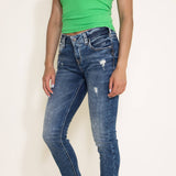 Silver Jeans Destructed Skinny Girlfriend Jeans for Women