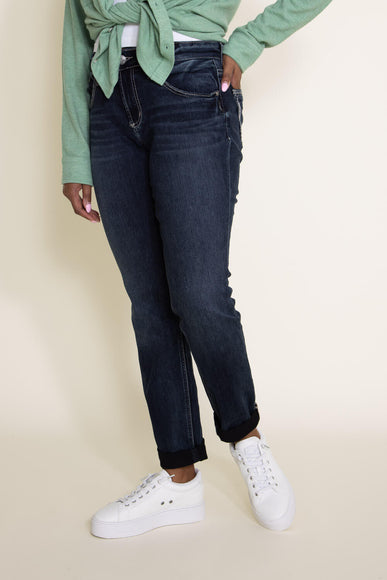 Silver Jeans Mid-Rise Slim Leg Boyfriend Jeans for Women