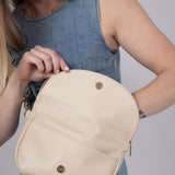 Simply Southern Charleston Leather Crossbody Bag in Cream