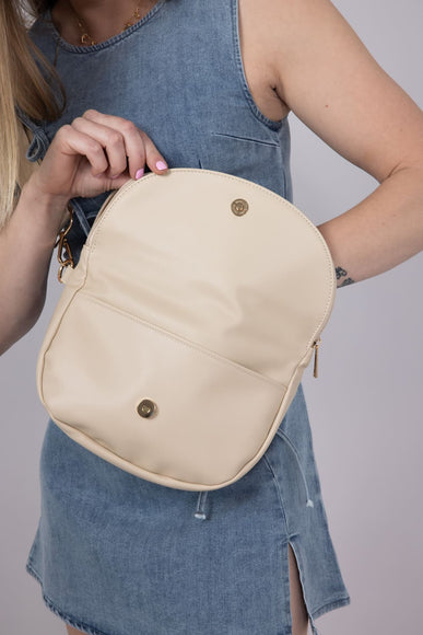 Simply Southern Charleston Leather Crossbody Bag in Cream