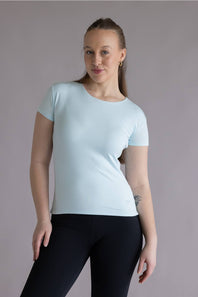 Simply Southern Double Layer T shirt light blue