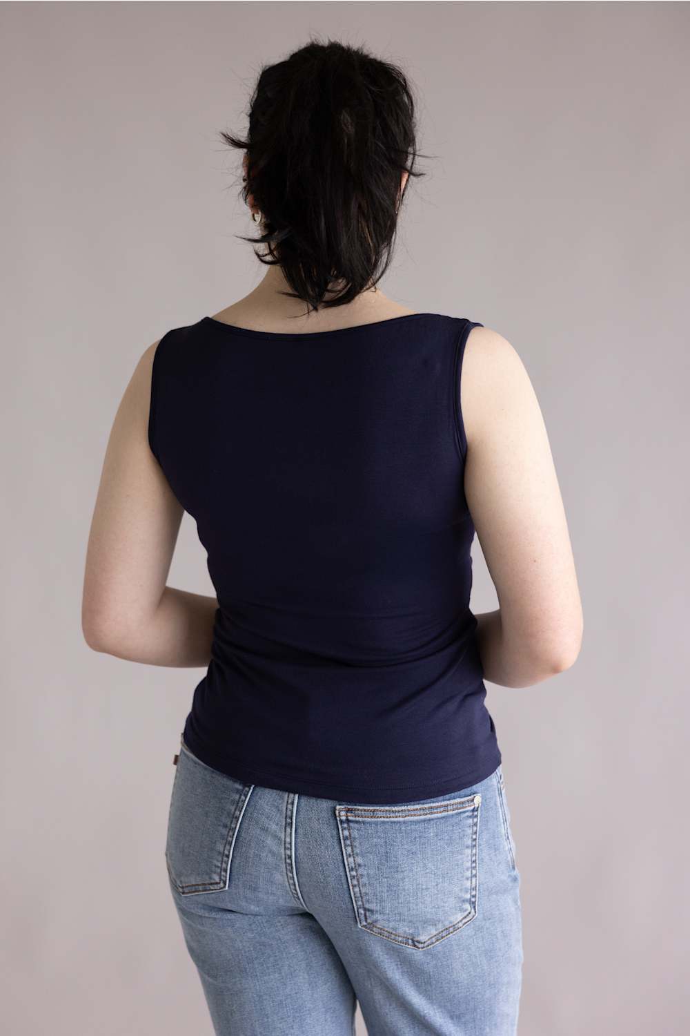 Simply Southern Double layer tank navy