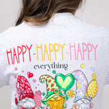 Simply Southern Happy Everything T-Shirt for Women in Ash Gray